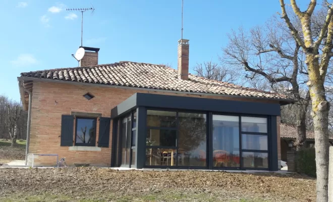 Installation d’une véranda en aluminium à Caussade par ALU PROJECT
